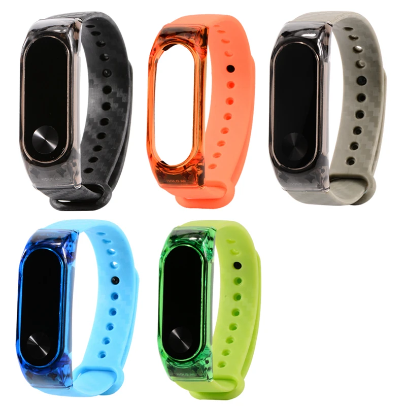 Ремешок Hangrui для браслета Xiaomi Mi Band 2 удлинитель из углеродного волокна с