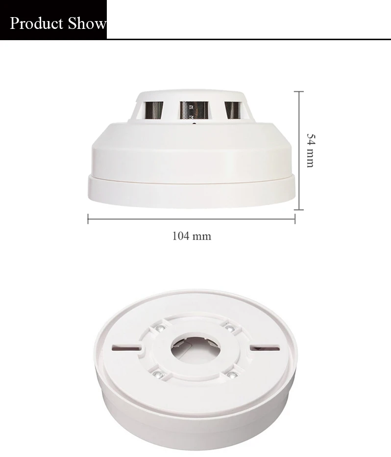 KONLEN DC 12V проводной фотоэлектрический дымовой извещатель датчик Пожарной Сигнализации выход нет/NC опционально работать с домашней охранной сигнализацией