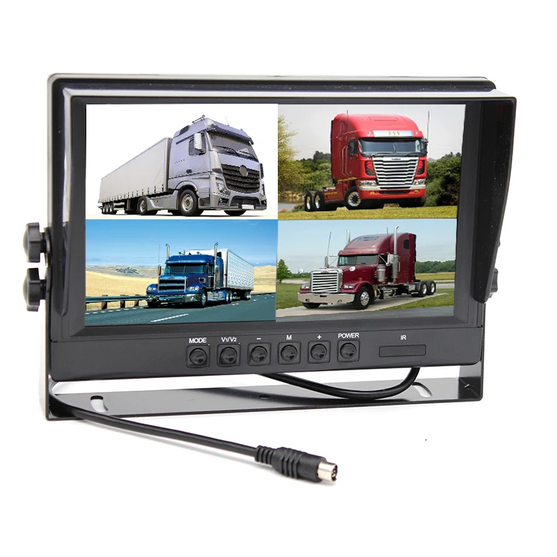 HD 800*480 9 &quotTFT ЖК дисплей Quad монитор с несколькими изображениями для Авто Грузовик