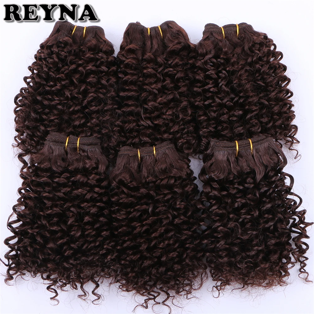 Ramna extensão de cabelo sintético encaracolado, para