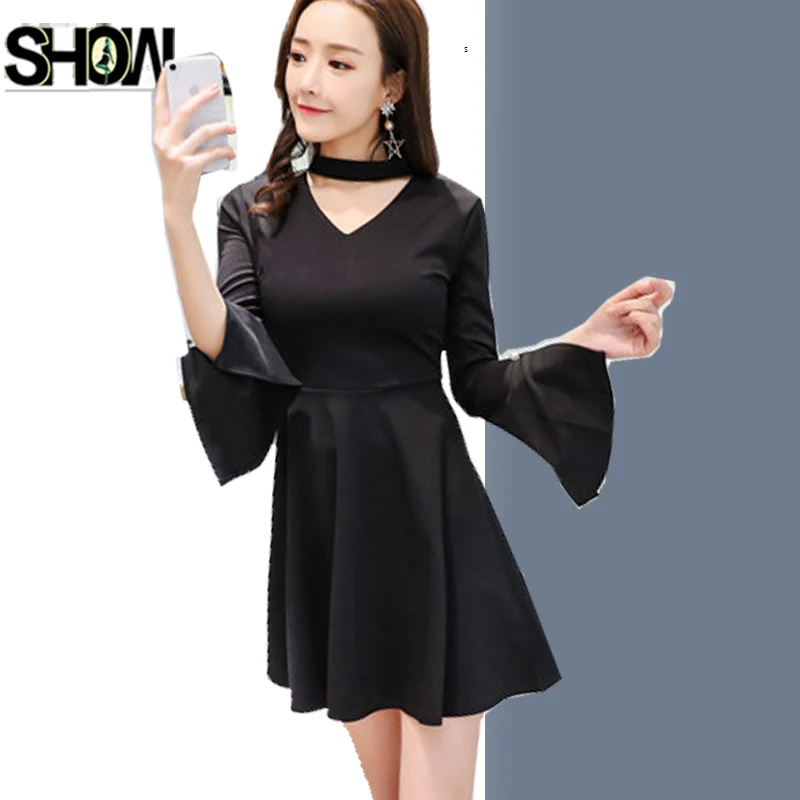 black dress fashion 2018