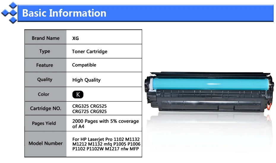 Тонер-картридж для HP LaserJet Pro 1102 1132 M1212nf M1132 MFP M1132mfp для HP 1102 для canon lbp 6000 LBP6000 лазерный принтер струйный