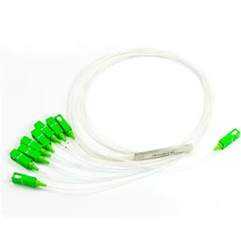 

10pcs 1x8 micro tube fiber optical plc splitter with sc/apc for epon/gpon/ftth networks
