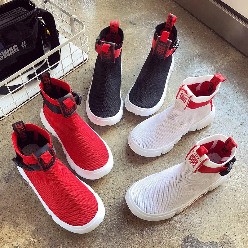 

Socks shoes female Korean version of the wild casual shoes female lightweight super fire sports female Harajuku ins flame