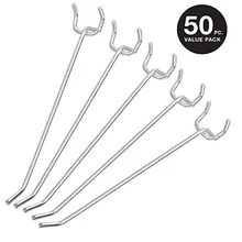 6Inch 15cm Pegboard Hooks and Organizer Assortment 50Pcs PEG Board Shelving Hooks Wholesale Lot PEG Hooks