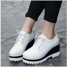 Весенняя женская обувь на плоской подошве обувь кроссовки на танкетке; женская обувь; Повседневная обувь; обувь на плоской подошве на шнурках повседневная обувь туфли на платформе