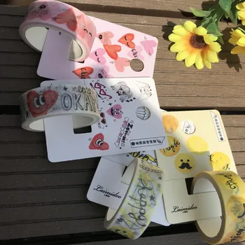 

1 Pcs Cartoon DIY Funny Paper Decorative Adhesive Tape Cartoon Young Girl Herat Smile Washi Tape Masking Tape Stickers