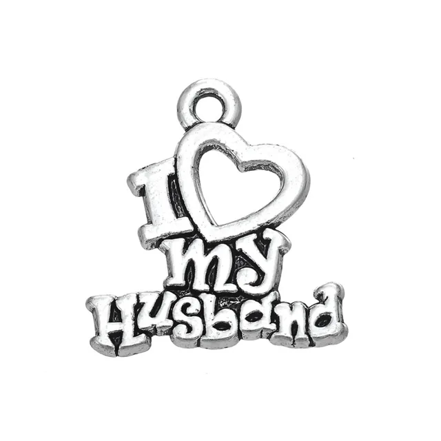 My Shape Pcs Romantic Word I Love My Husband Charms For Couple My Shape Pcs Romantic Word I Love My Husband Charms For Couple