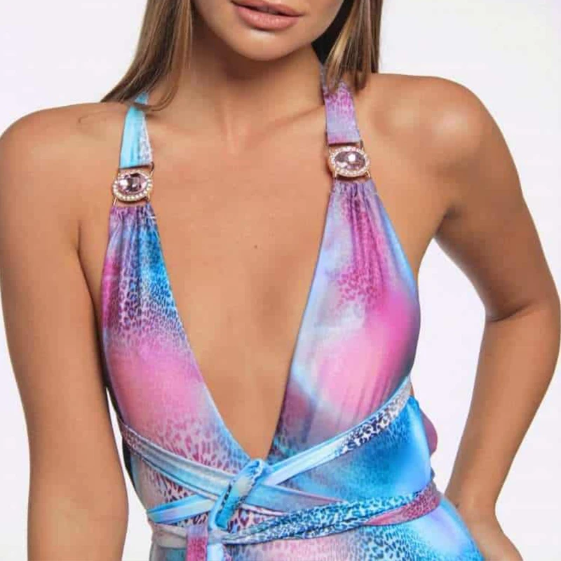 Женский купальник бикини Misswim бандажный с v образным вырезом сексуальные