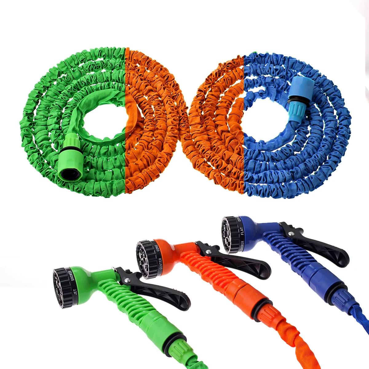 

25FT-150FT Garden Hose Expandable Magic Flexible Water Hose EU Hose Plastic Hoses Pipe With Spray Gun To Watering Hot Selling