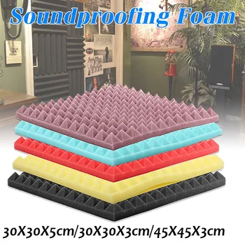 

30*30*5cm Soundproofing Foam Studio Acoustic Foam Soundproof Absorption Treatment Panel Tile Wedge Polyurethane Foam
