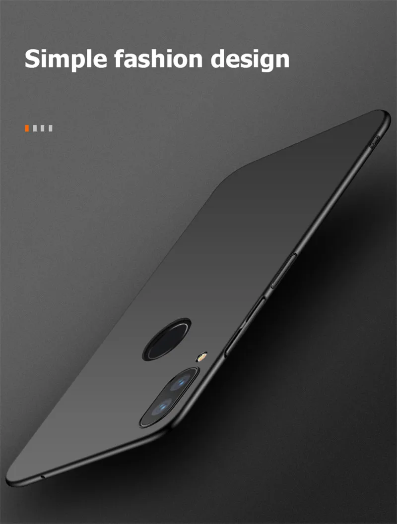 Для Xiaomi Redmi Note 7S чехол жесткий пластиковый Матовый ПК ультра тонкий для задней