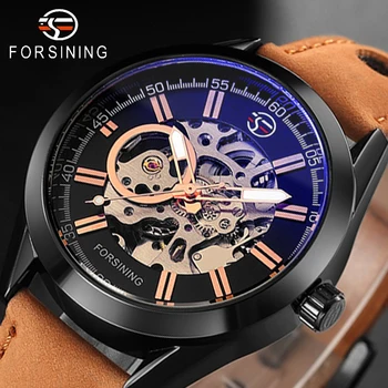 

2019 Casual Sport Fashion Waterproof Tourbillon Automatic Men Wrist Watch Top Brand Luxury Mechanical Military Skeleton Watches
