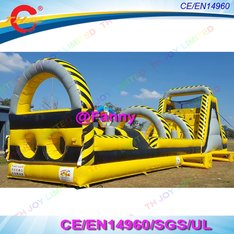 

free sea shipping new giant inflatable obstacle course sport game arena, commercial inflatable bouncer jumper slide playground