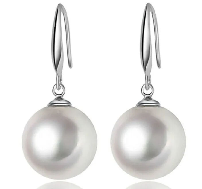 

Pearl Earrings for Women Silver 925 Simulated Pearl Drop Earing Pendients Wedding Jewelry Accessories Bijoux Christmas Gifts