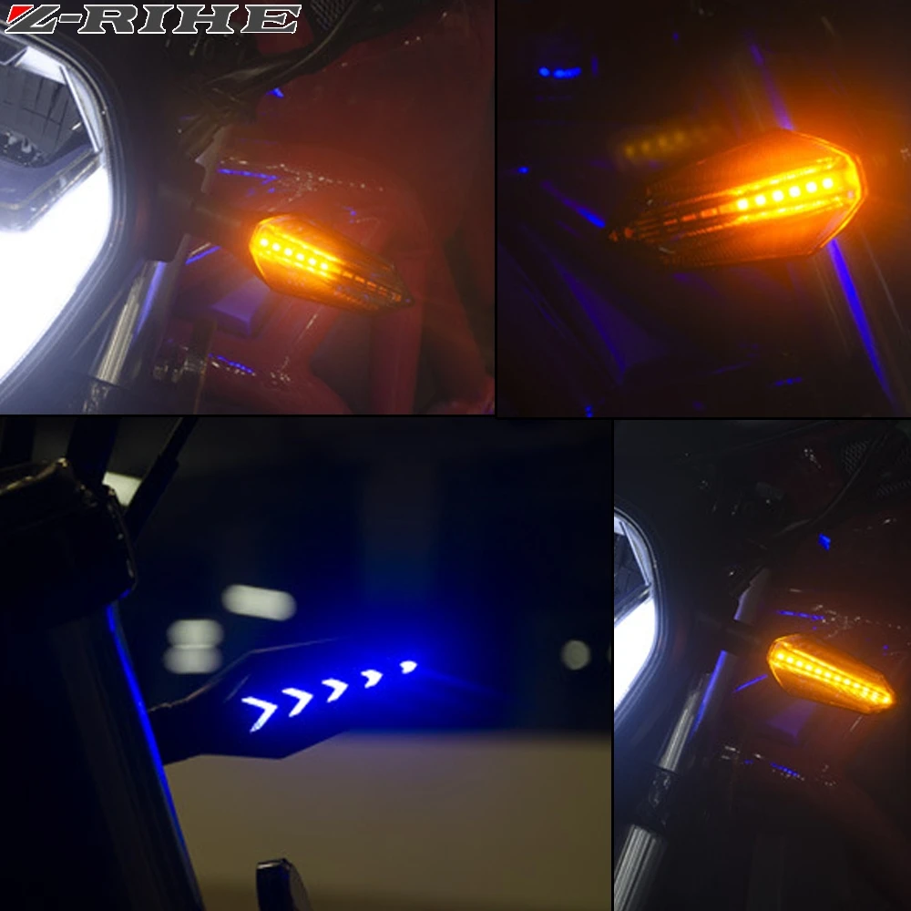 Мотоцикл поворота светильник 12V LED Янтарный свет лампы поворотники шоры