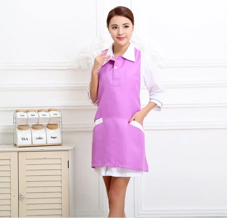 Beauty Salon Beautician Work Clothes Apron Korean Version Fashion Nail Waitress Sleeveless Skirt Female Supermarket Apron