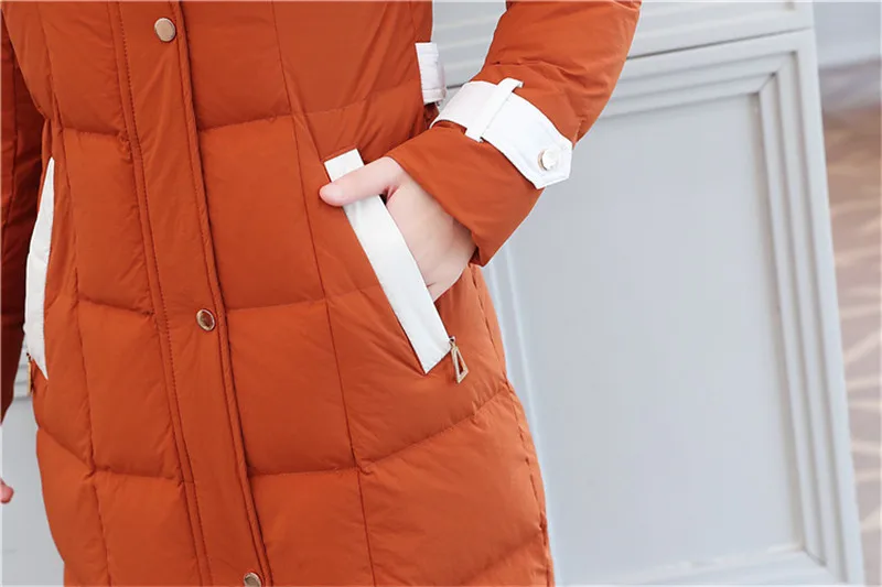 Excellent New Winter down jacket women Lengthen parka Fox big fur collar Hooded coat female Plus size Thicken high quality down coats 2199 27