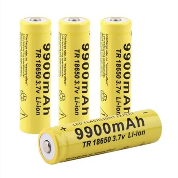 

4PCS Dolidada 2019 Newl 18650 3.7V 9900mAh Capacity Rechargeable Li-ion Battery for LED Flashlight Torch 18650 Battery