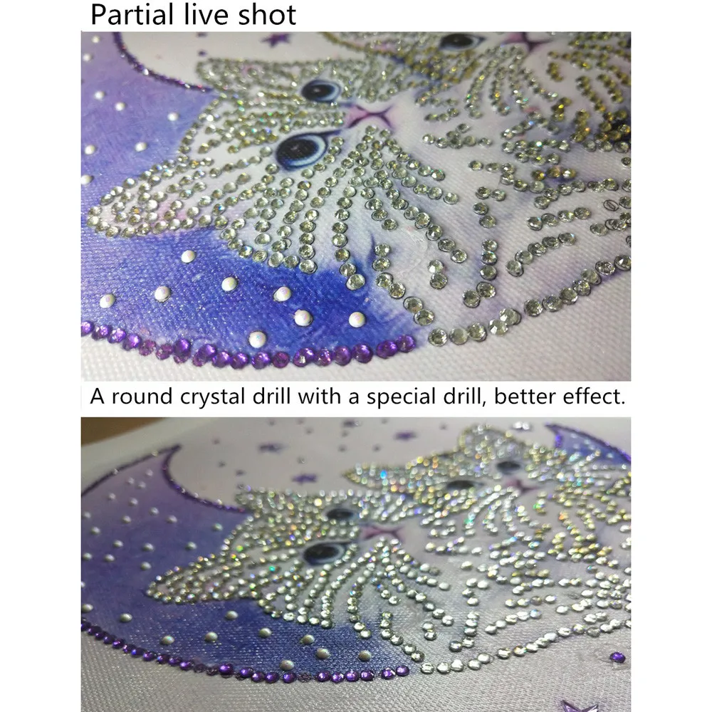 Кот Бабочка Медведь шаблон особой формы алмазная живопись DIY 5D частичная дрель вышивка крестом Стразы искусства вышивки ремесло