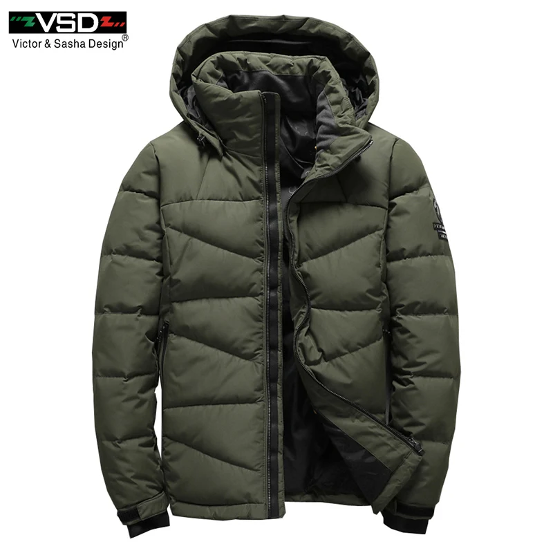 

VSD 2017 Winter Mens Fashion White Duck Down Jacket Casual Down Coat Parka Male High Quality Clothing Coats Free Shipping VS7803