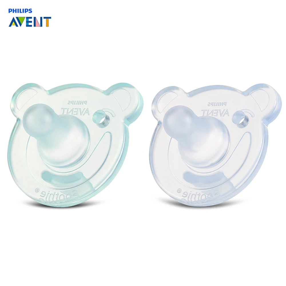 Philips Avent 2 шт новорожденная девочка без БФА, силиконовый пустышки безопасные детские соски в виде материнской груди мягкий инструмент для