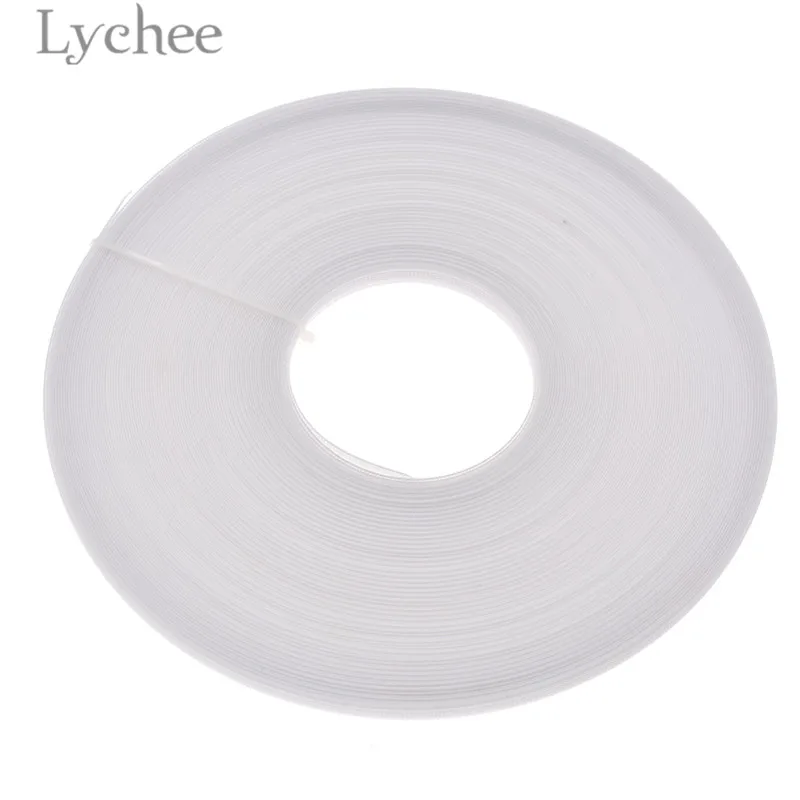 Lychee 5 Yards White Polyester Plastic Boning Sewing Wedding Dress Fabric DIY Sewing Supplies Accessories - Цвет: 3