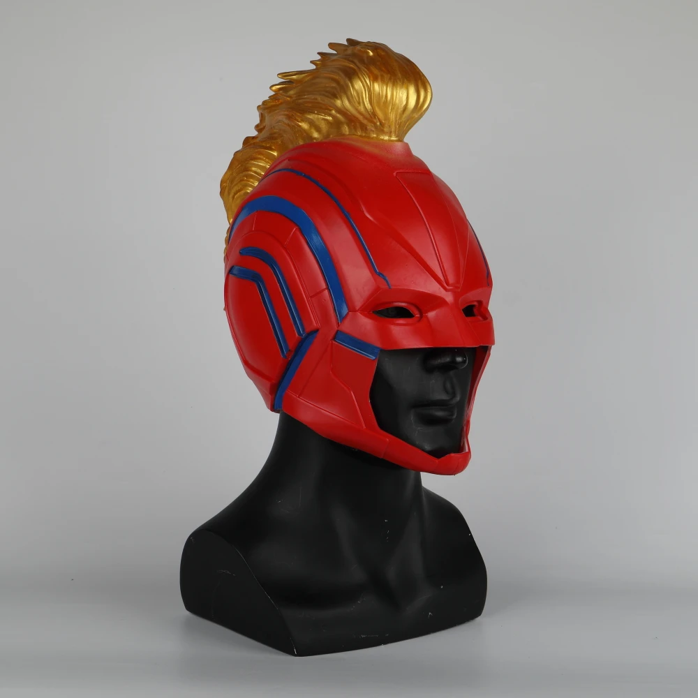 PVC Helmet Captain Marvel Carol Danvers Superohero Mask Women Cosplay Helmet Costume Halloween Party Prop (5)
