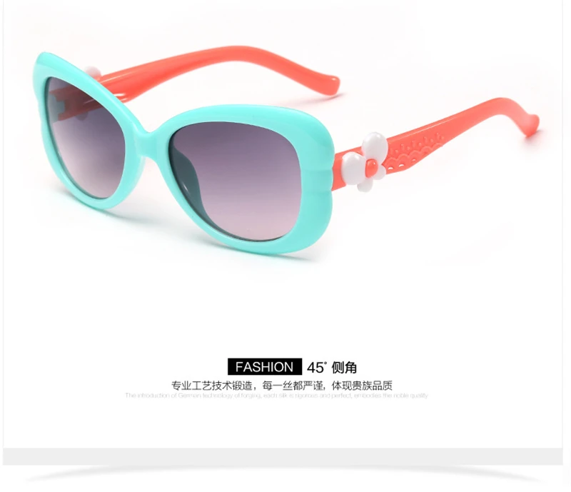 WtgwtQ 2018 New Children Sunglasses Kids Designer Cute Shades For Girls Boys Goggle Baby Glasses Oculos Infantil Sun glasses 18