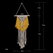 Вязание Богемия стене висит гобелены ручной работы хлопок кисточкой Гобелены гостиная Свадебные оформление для церемоний стены книги по искусству