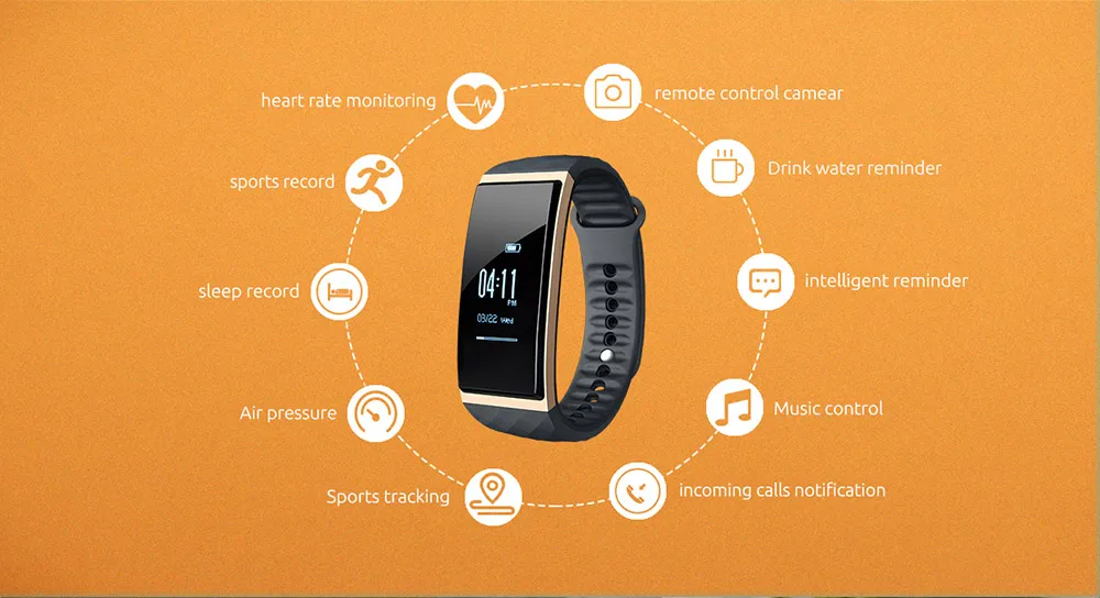 ORIGINAL CUBOT S1 DYNAMIC HEART RATE MONITOR SMART BRACELET SIX-AXIS SENSOR MULTI-SPORT TRACKING ACTIVITY TRACKING 237849 16