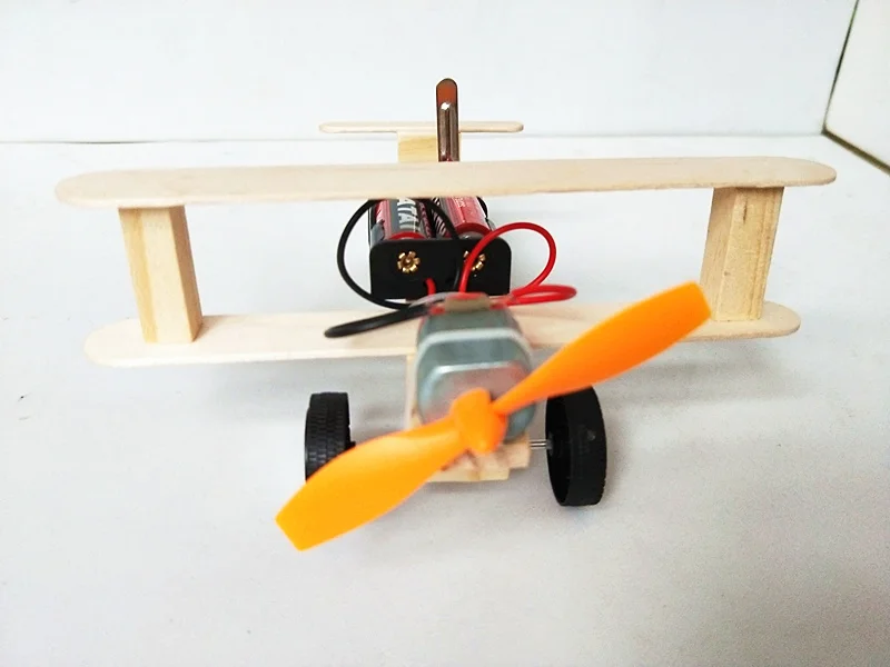 Happyxuan DIY ветер Мощность Glide модель самолета комплект деревянные детские