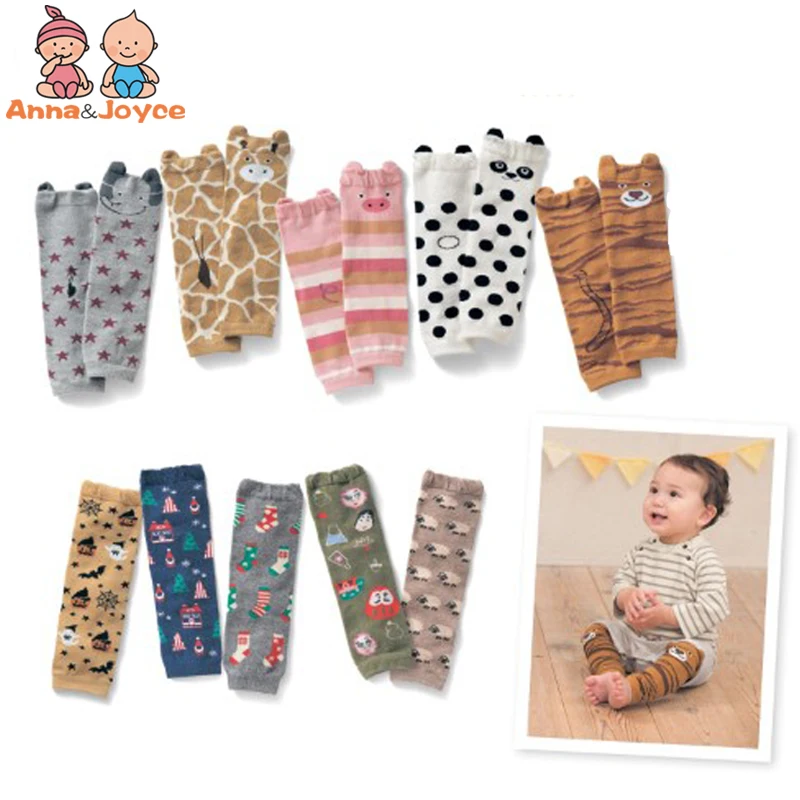 10pairs/lot Cute Cartoon Baby Leg warmers For kids Knee Pad Kids leg