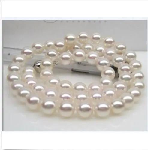 

FREE SHIPPING HOT sell new Style >>>> elegant south sea 10-11mm white pearl necklace 18inch