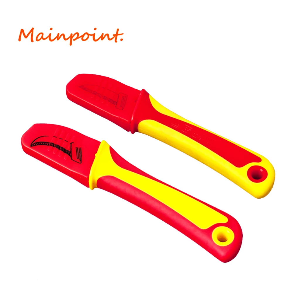 

1pc Plastic Handle Knife For Home Use Electrician Knife Straight Edge Cutting Off Tool Repairing Tool With Fixed Hook