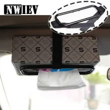 NWIEV 1х коробка-Держатель салфеток в машину спинка сиденья Коробка фиксированный зажим для Mercedes Benz W203 W204 MG умный Starline A93 Citroen C4 аксессуары