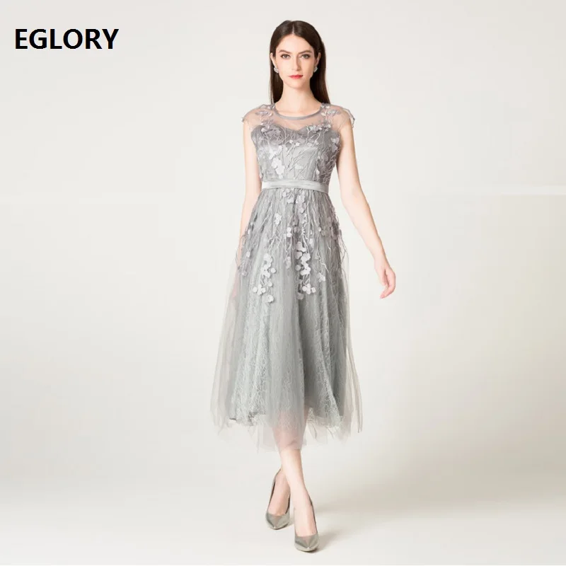 

Grey Pink Dress Vestidos Wedding Party Bridesmaid Lady Sexy Tulle Lace Dress 2018 High Quality Women Gorgeous Embroidery Dress