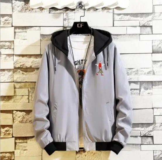 Jacket Men's Jacket 2019 Spring New Thin Men's Hooded Jacket Casual Men's Jacket Jacket Men's Jacket 2019 Spring New Thin Men's Hooded Jacket Casual Men's Jacket