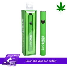 Original Smart cart 380mAh Battery Electronic Cigarette 510 Thread Vape Pen For Dank vapes CBD Atomizer