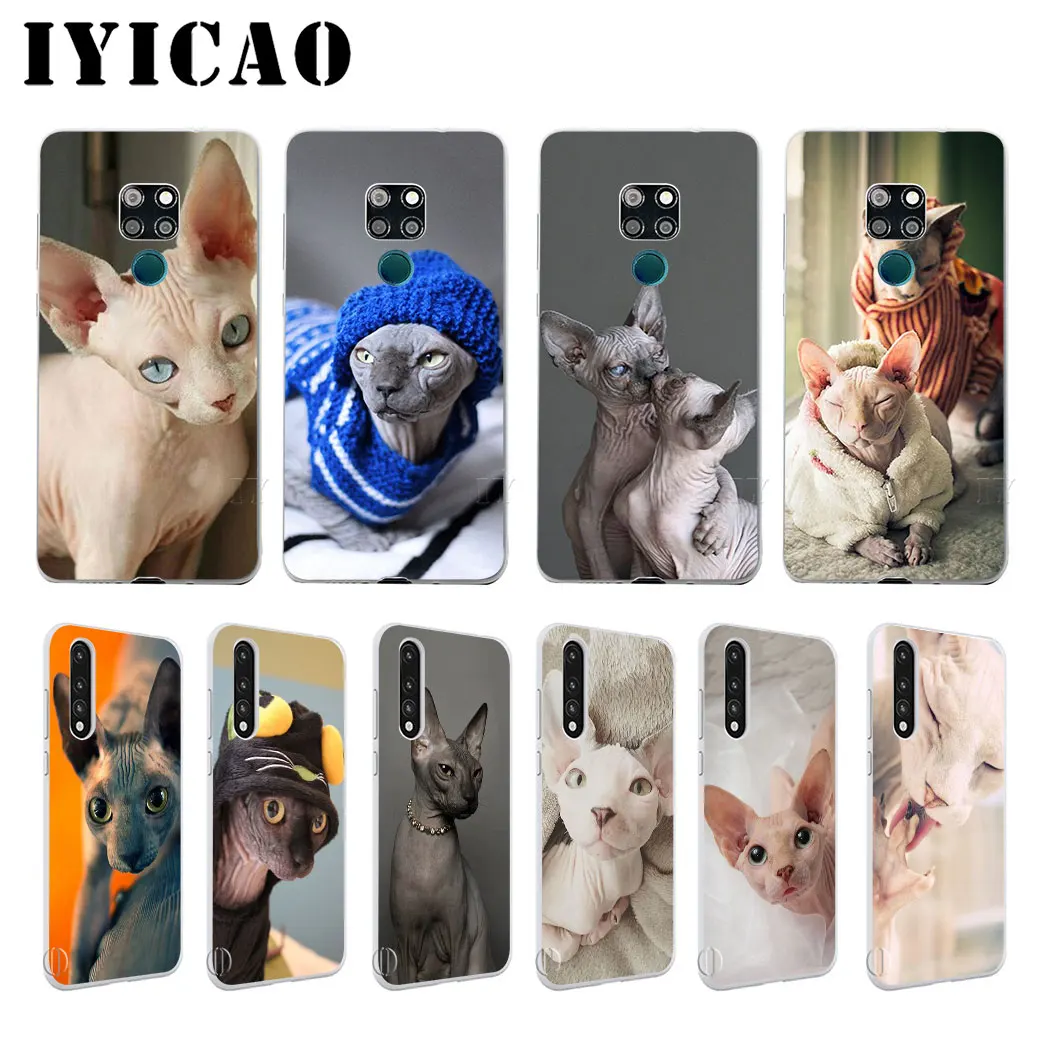 

IYICAO Sphinx Cat Hard Case for Huawei Honor 6A 6C 7A 7C 7X 8 8X 9 10 20 9X Lite Pro Honor Play Note 10 View 20