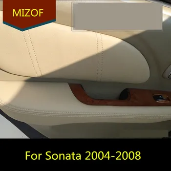 

8PCS Microfibre Leather Interior Doors Panel +Armrest Cover For Hyundai Sonata 2004 05 06 07 2008 AAB118