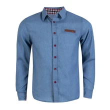 Новые модные повседневные мужские рубашки с длинным рукавом с отложным воротником Slim Fit рубашка мужская Корейская деловая Мужская одежда Мужская