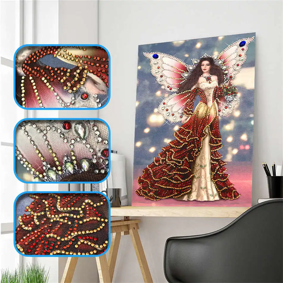 

Sashiko Special Diamond Painting Cartoon girls DIY 5D Part Drill Cross Stitch Crystal Art Home Decoating painting