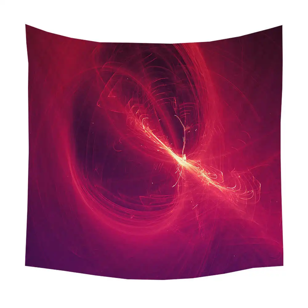 Boniu психоделический гобелен линия/Галактический напечатанный настенный красочный художественный ковер из космоса декоративный гобелен для гостиной
