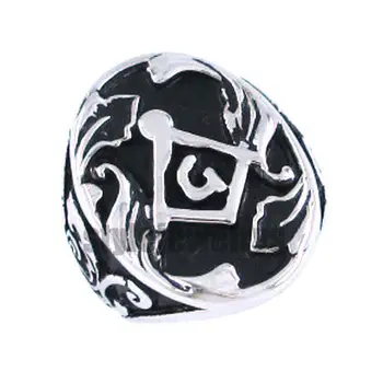 

Free shipping! Masonic Biker Ring Stainless Steel Jewelry Abstract Freemasonry Masonic Ring SJR0020