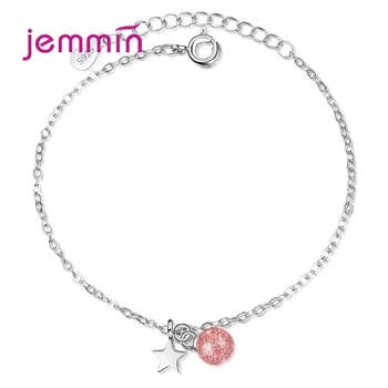 

New Classic Style Strawberry Round Beads Crystal Pendant Bracelets For Woman/Lady/Girls Fashion Charm Jewelry