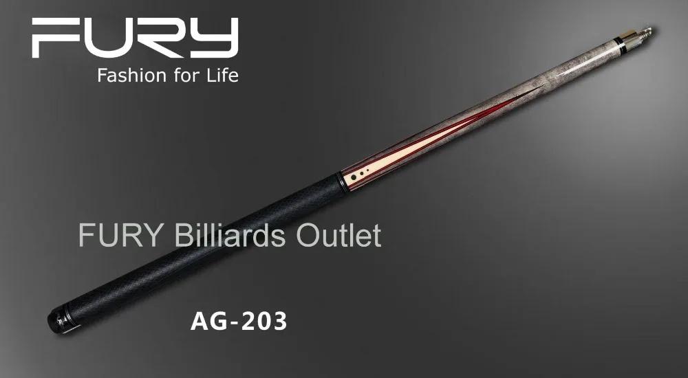 Fury Pool Cue Model AG-203/100% Straight Pool Cue/ 11.75mm/12.75mm TIP (optional)/ billiards cue pool stick