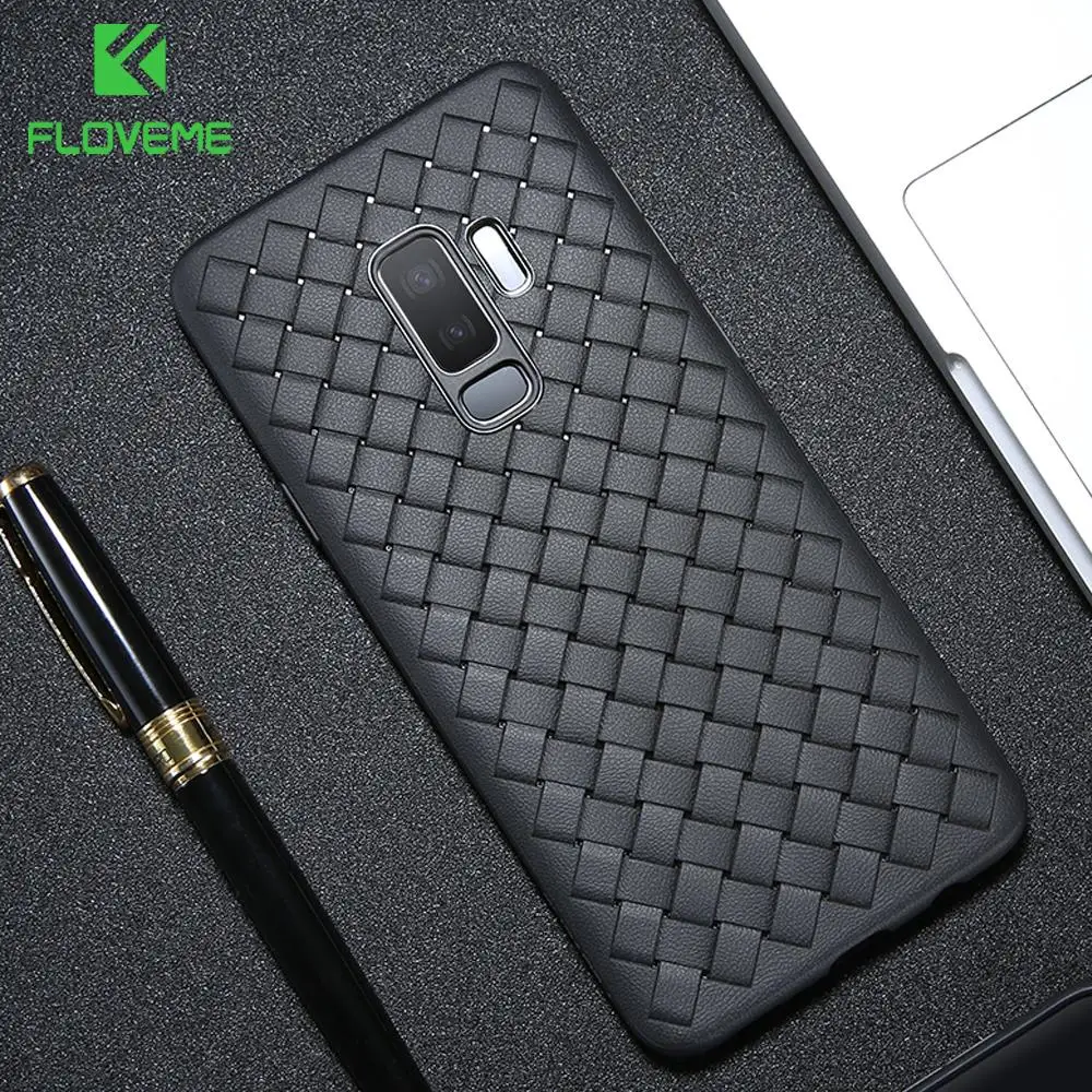 FLOVEME Luxury Phone Case for Samsung S10 Plus S10e Woven Soft Silicone Cover Galaxy S9 Note 9 Cases Capa |