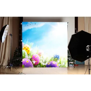 

Blue sky scenery photography backgrounds Fotografia vinyl Easter egg photo backdrops for photography studio accessories GE-117