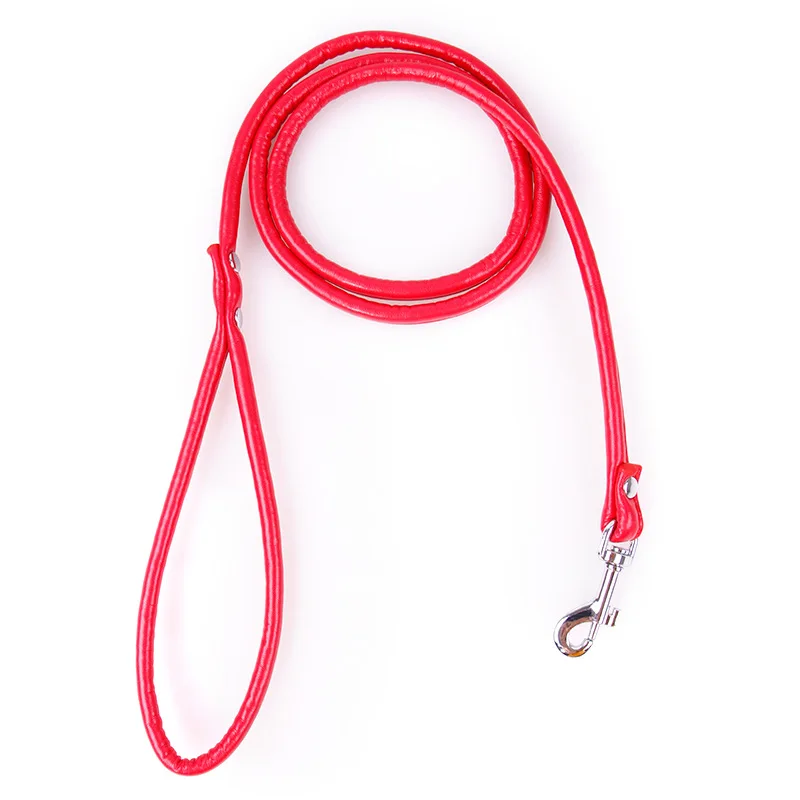 

2017 New Arrival Dog Leashes Top Quality PU Leather Soft Small Size For Dog Walking Leashes Free Shipping 6 Colors